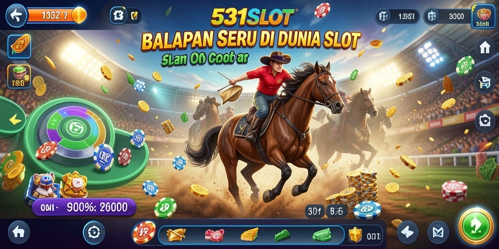 Screenshot utama 531SLOT menunjukkan aksi balapan yang mendebarkan.