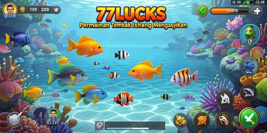 Gameplay seru dari game Tembak Ikan 77LUCKS.