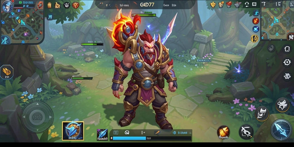 Screenshot menampilkan pertarungan epik dalam dunia <strong>GOD77</strong> yang penuh aksi.