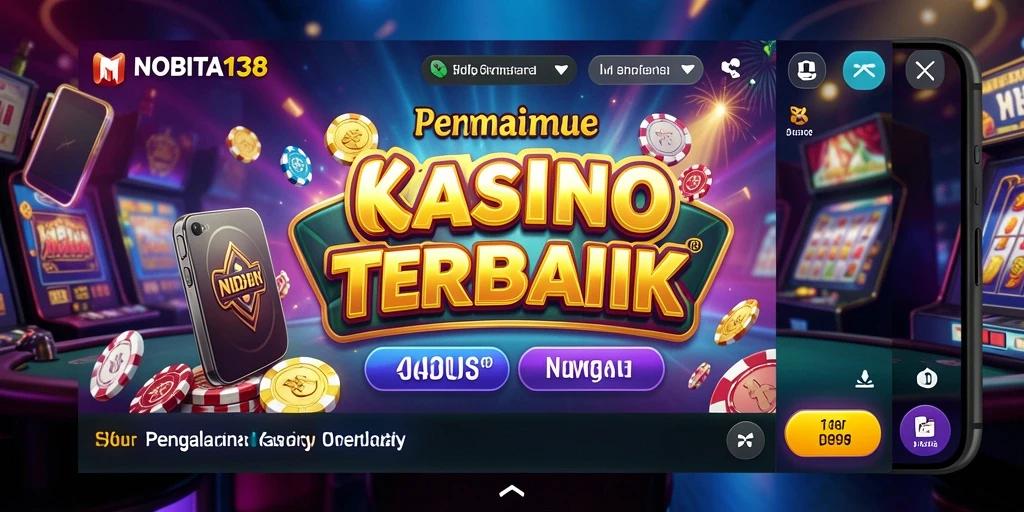 Screenshot utama NOBITA138 menampilkan gameplay Kasino yang seru dan mendebarkan.