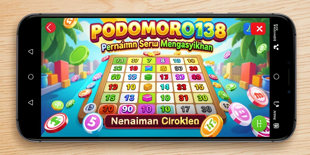 Tampilan gameplay seru di PODOMORO138 yang menampilkan suasana permainan Bingo.