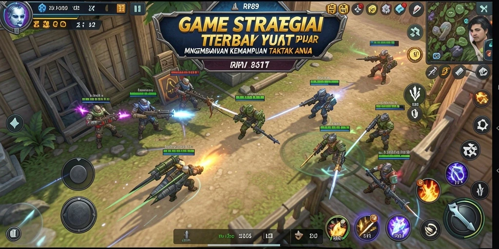 Screenshot utama gameplay RR89 menampilkan aksi strategi yang mendebarkan.