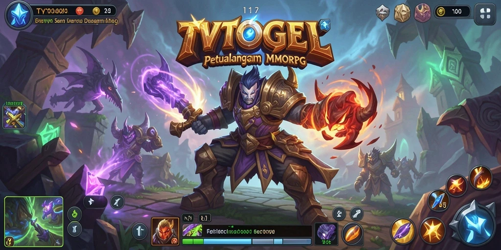 Tampilan gameplay epik dalam dunia MMORPG TVTOGEL.